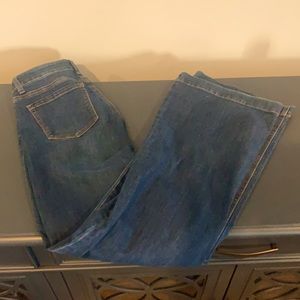 Dark Wash Flare Wax Jeans size 5